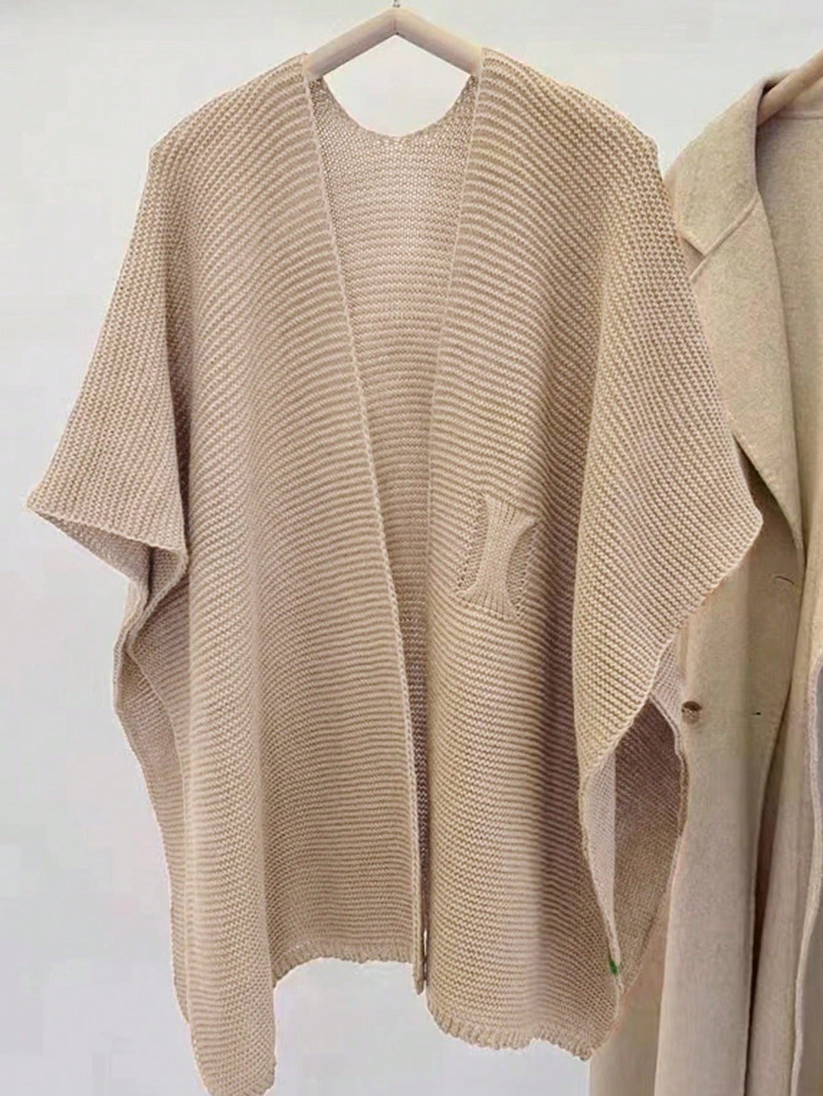Women's Batwing Sleeve Cardigan with Small V-Neck