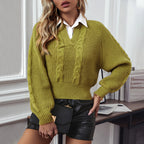 Women's Cable Knit Jumper with Lightweight Design