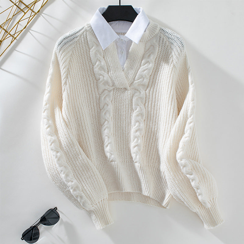 Women's Cable Knit Jumper with Lightweight Design
