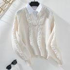 Women's Cable Knit Jumper with Lightweight Design