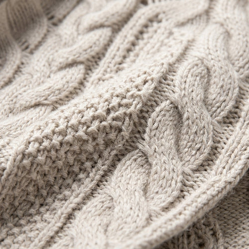 Women's Cable Knit Turtleneck Jumper in Warm Knit Blend
