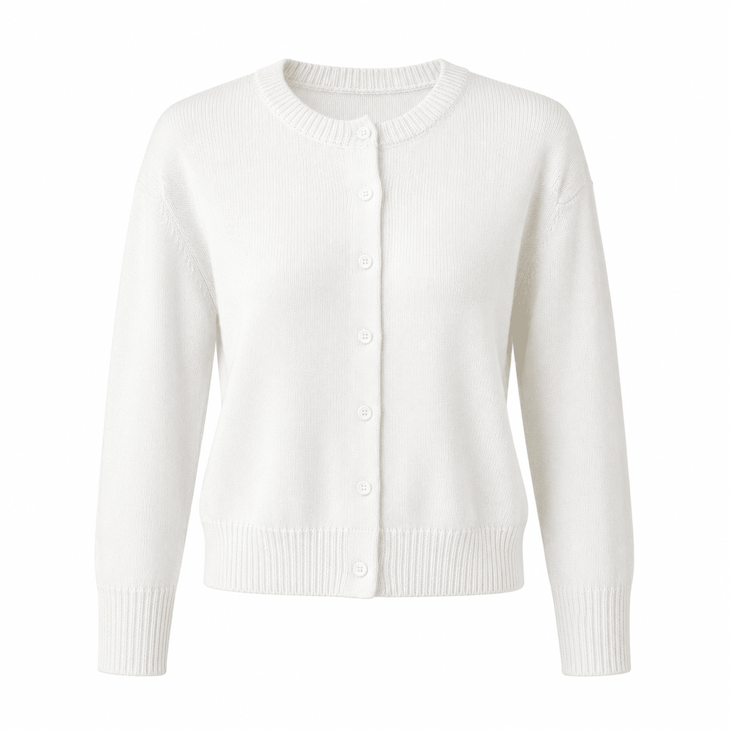 Women's Chunky Knit Cardigan with Button Front