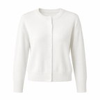 Women's Chunky Knit Cardigan with Button Front