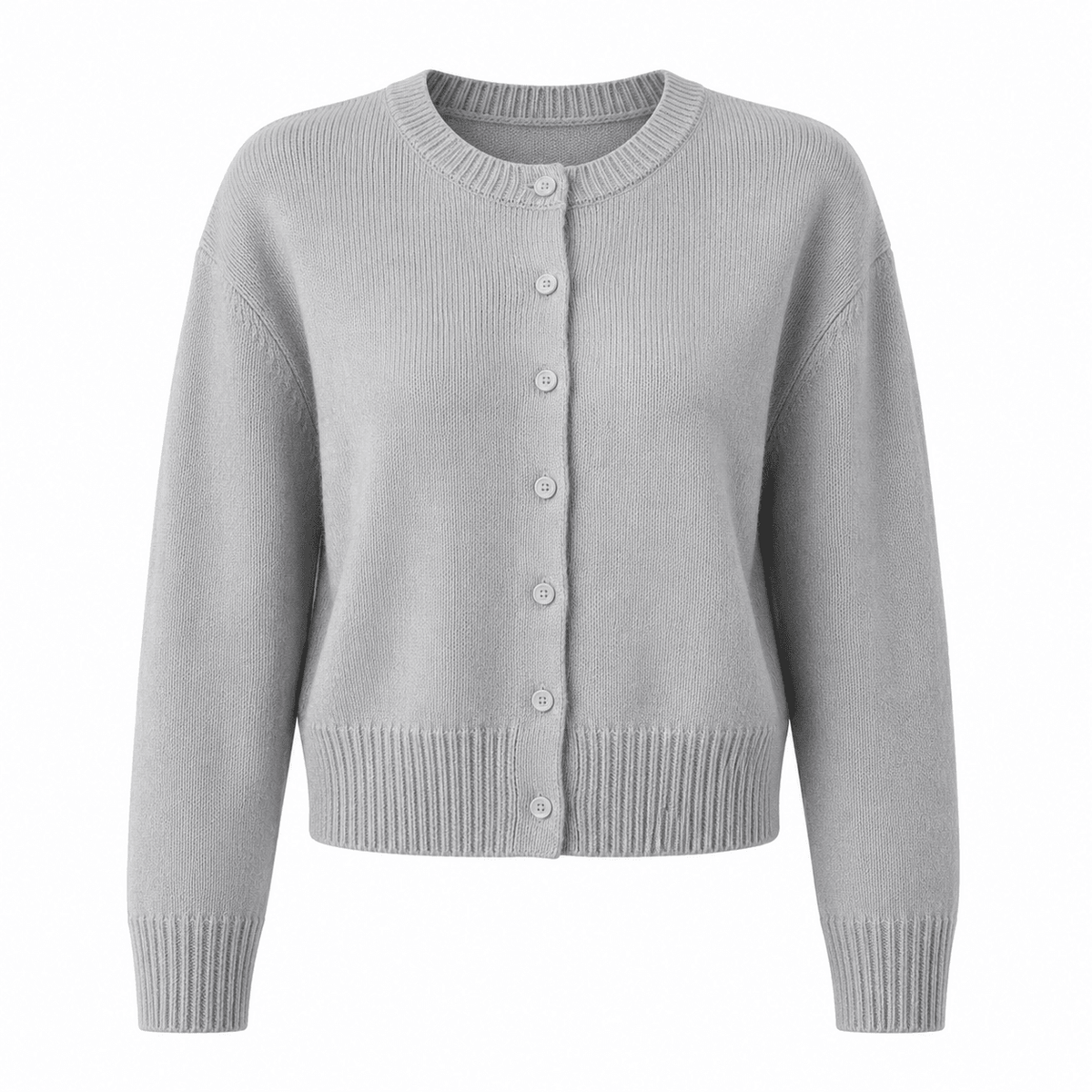 Women's Chunky Knit Cardigan with Button Front