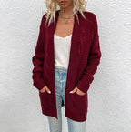 Women's Chunky Knit Cardigan with Large Pockets
