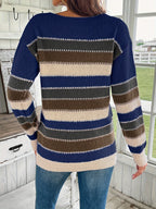 Women's Chunky Knit Jumper with Crew Neck