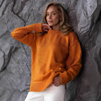 Women's Chunky Knit Jumper with Long Sleeves and Warm Fit