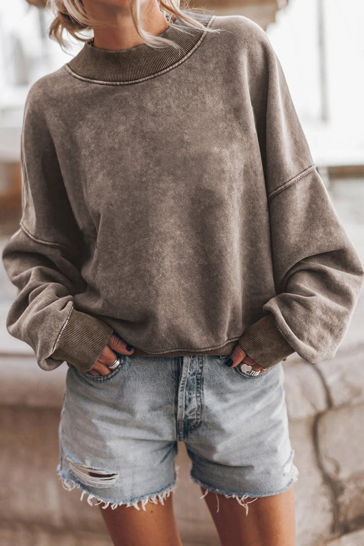 Women's Chunky Knit Jumper with Modern Structured Pattern and Loose Fit
