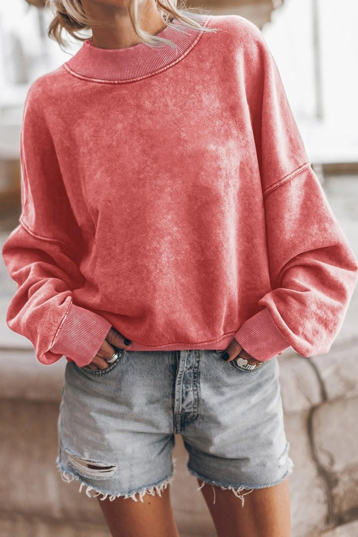 Women's Chunky Knit Jumper with Modern Structured Pattern and Loose Fit