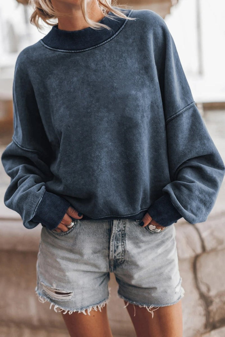 Women's Chunky Knit Jumper with Modern Structured Pattern and Loose Fit