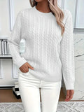 Women's Knitted Crew Neck Jumper in Soft Breathable Fabric