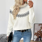 Women's Knitted Crew Neck Jumper with Soft Touch Fabric