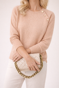 Women's Long Sleeve Knitted Jumper in Soft Fine Knit