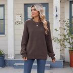 Women's Longline Colour Block Jumper with Long Sleeves