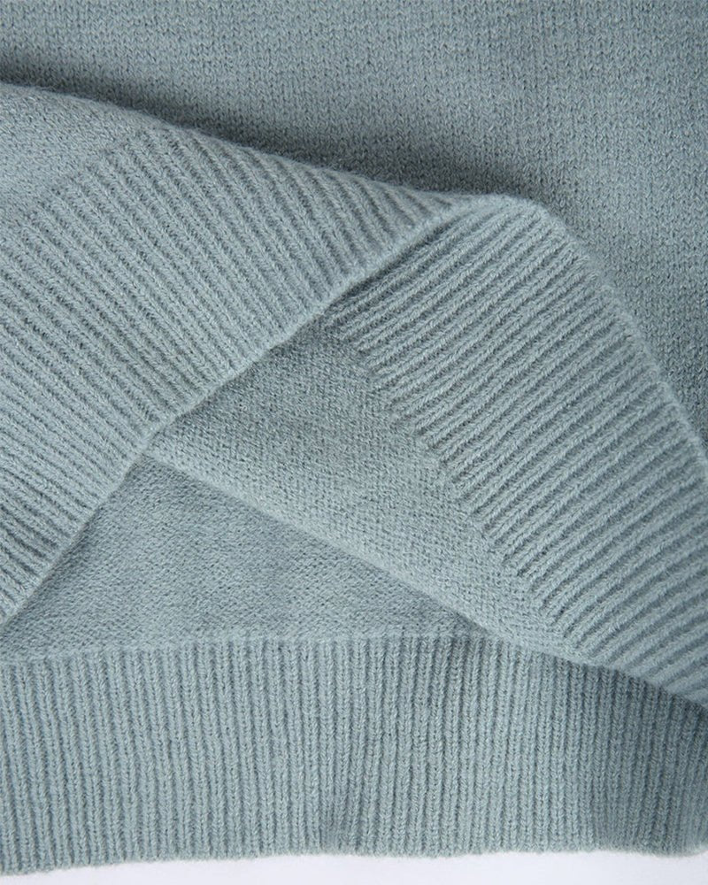 Women's Longline Knitted Jumper with Nordic Pattern