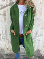 Women's Longline Open Cardigan with Deep Pockets