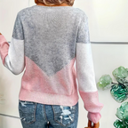Women's Loose Fit Knitted Cotton Jumper with Classic Cut