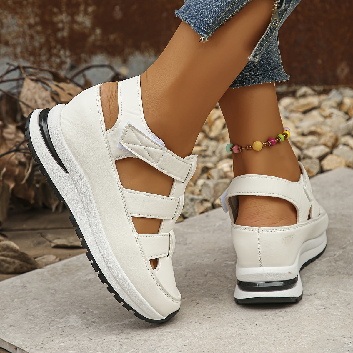 Women's Platform Sandals with Adjustable Straps | Cushioned Comfort for All-Day Wear 1