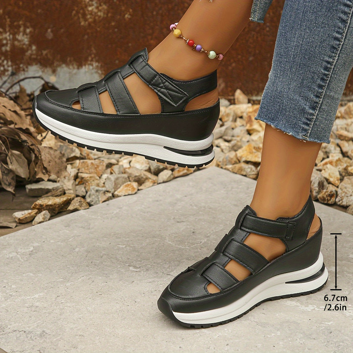 Women's Platform Sandals with Adjustable Straps | Cushioned Comfort for All-Day Wear 8