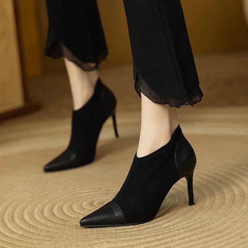 Women's Pointed Toe Stiletto Ankle Boots