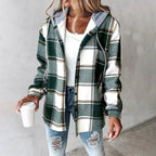 Women's Quilted Jacket with Classic Front Closure and Lightweight Fabric