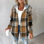 Women's Quilted Jacket with Classic Front Closure and Lightweight Fabric
