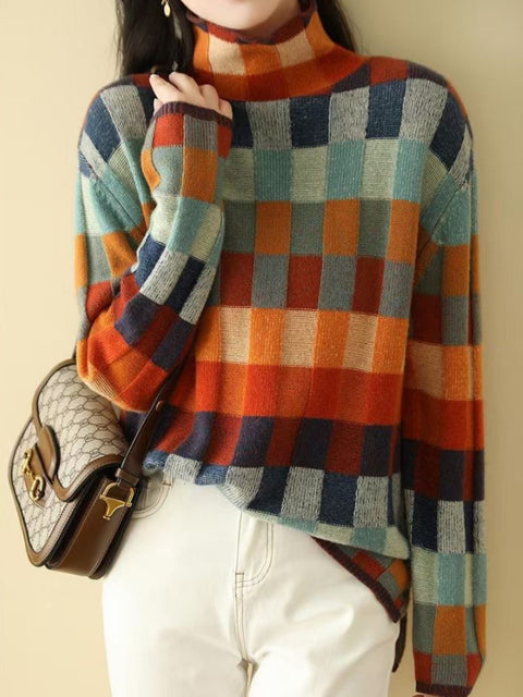 Women's Turtleneck Jumper with Elegant Cut and Soft Knit