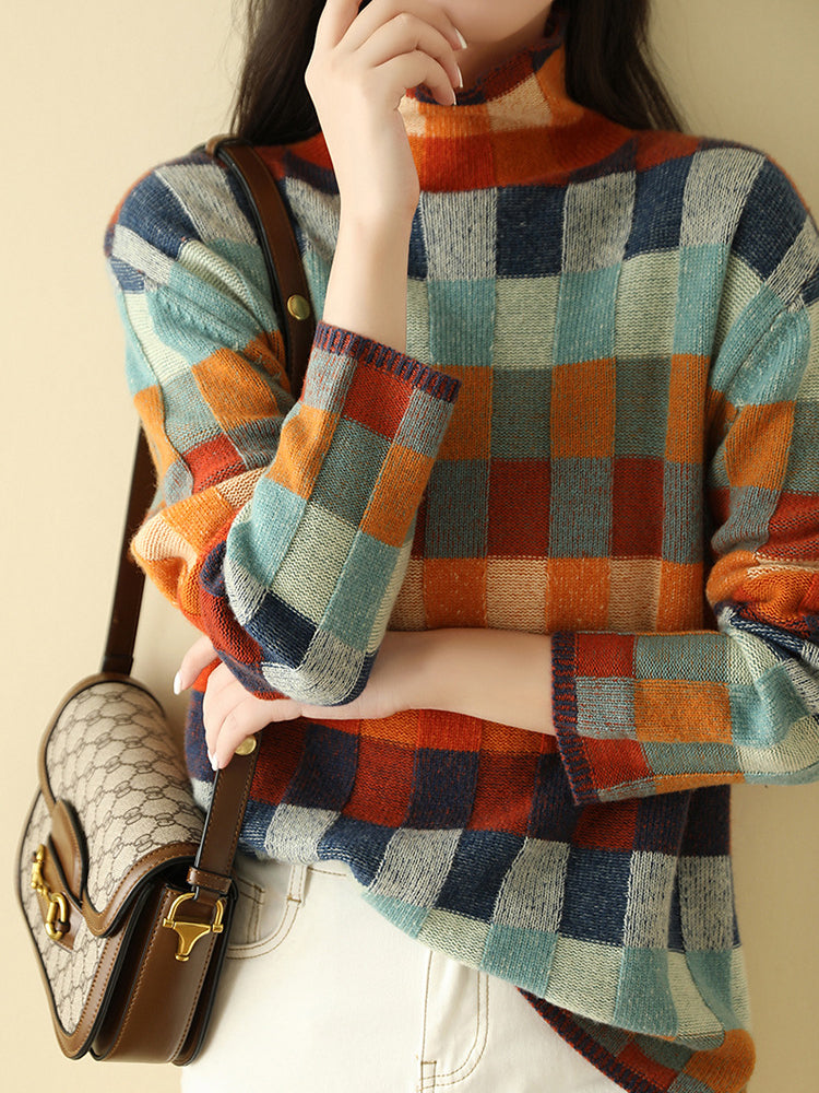Women's Turtleneck Jumper with Elegant Cut and Soft Knit