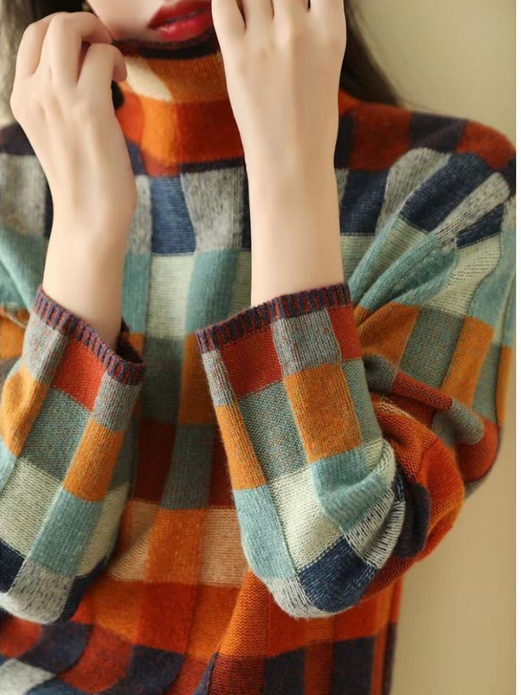 Women's Turtleneck Jumper with Elegant Cut and Soft Knit