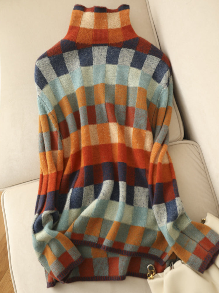 Women's Turtleneck Jumper with Elegant Cut and Soft Knit
