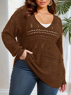Women's V-Neck Top in Highly Elastic Material with Comfortable Fit