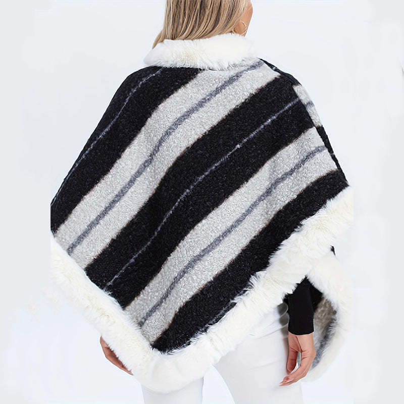 Women's Vegan Fur Jumper in Flowing Fit with Soft Texture