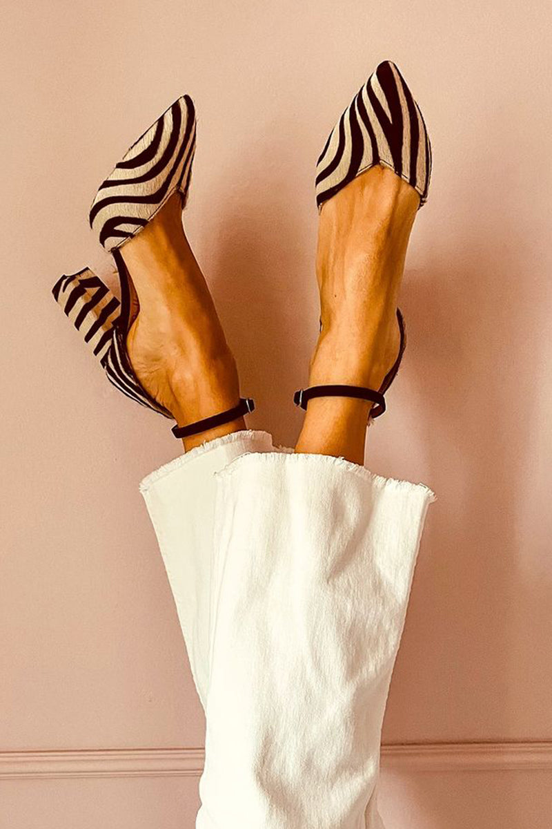 Zebrina | Zebra Print Sandals for Women with Secure Ankle Strap | Stylish Comfort for All-Day Wear 0