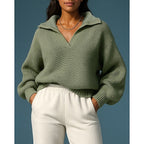 Women's V Neck Drawstring Hooded Jumper
