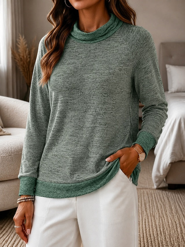 Women's Colour Block Panel Sweatshirt Top