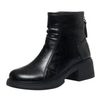 Women's Ruched Platform Heeled Boots