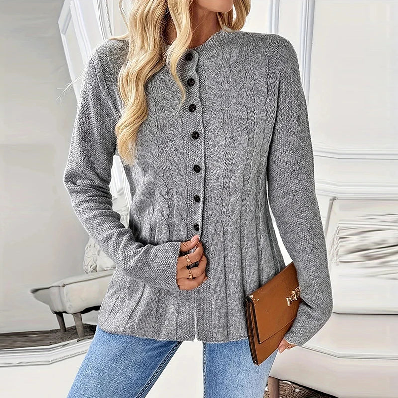 Women's Button Front Knitted Cardigan