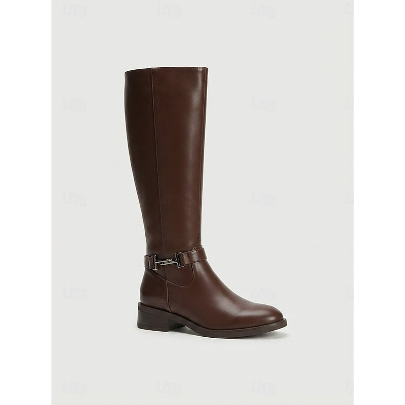 Women's Classic Leather Riding Boots