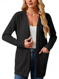 Women's Lightweight Open Knit Cardigan Jacket