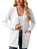 Women's Lightweight Open Knit Cardigan Jacket