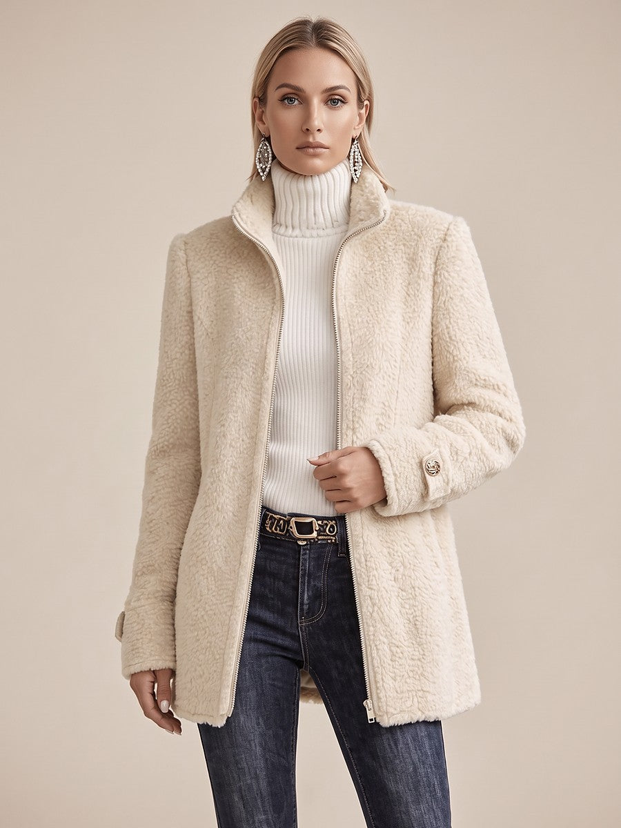 Women's Funnel Neck Fleece Jacket