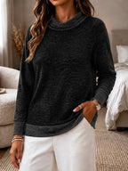 Women's Colour Block Panel Sweatshirt Top