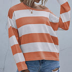 Women's Wide Stripe Drop Shoulder Jumper
