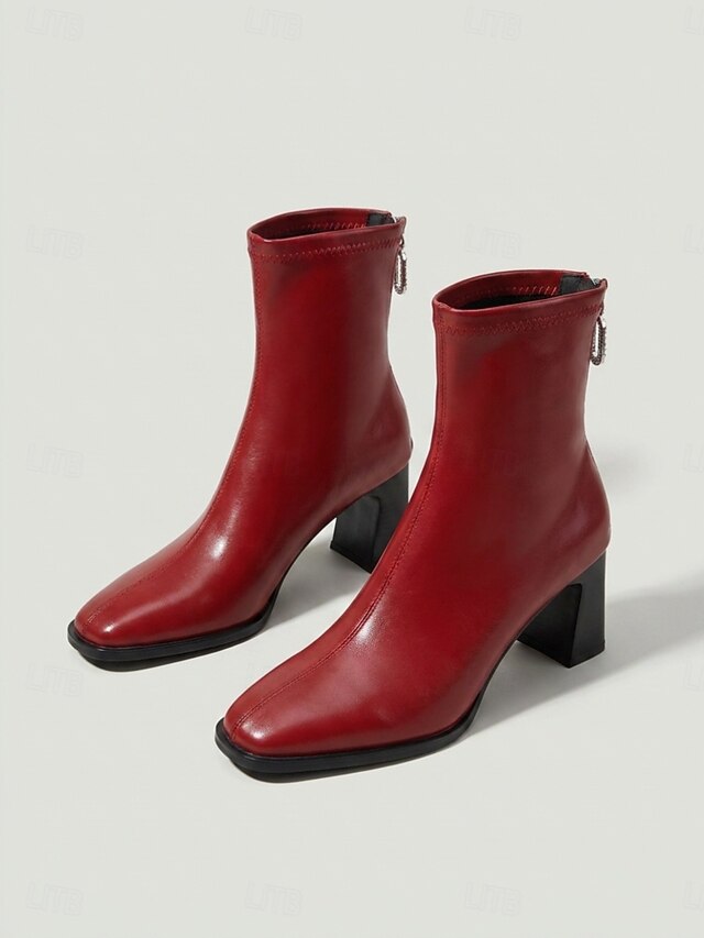 Women's Red Sock Ankle Boots