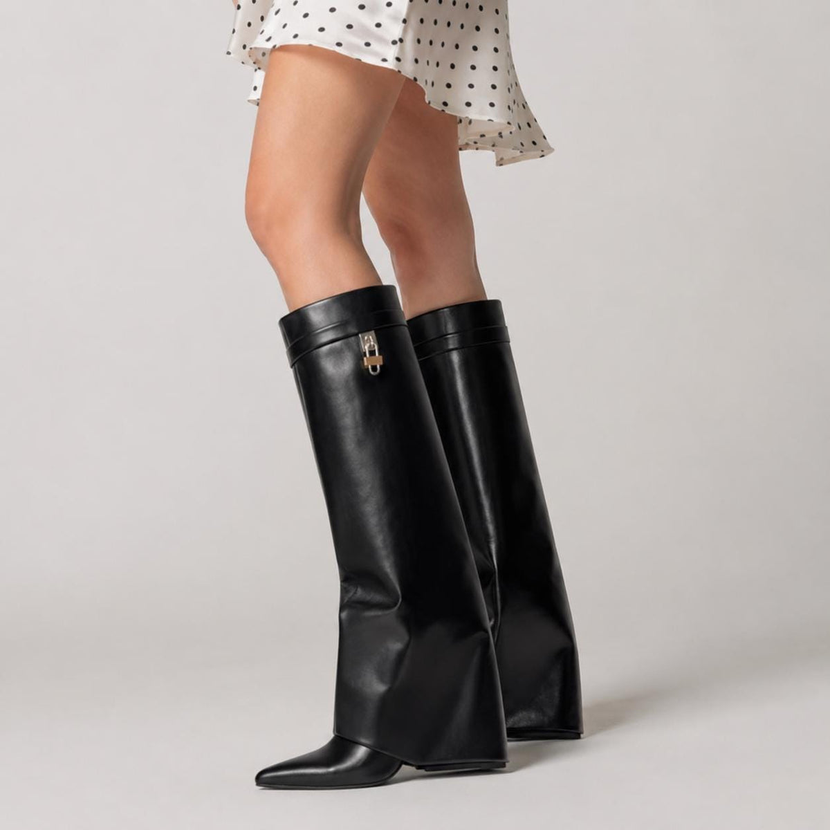 Women's Fold Over Knee High Boots