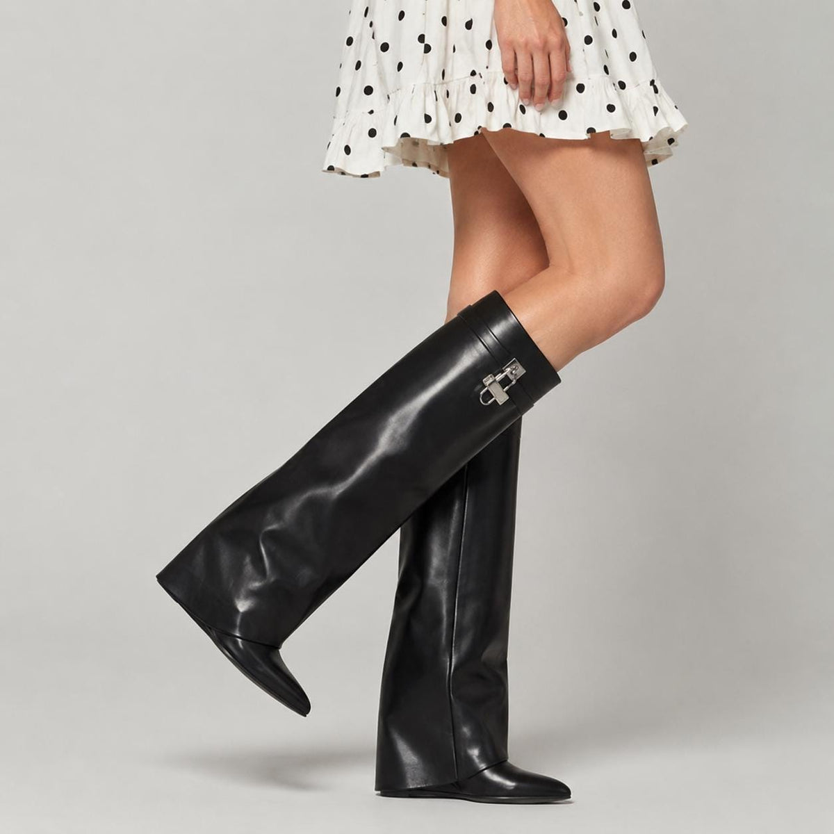 Women's Fold Over Knee High Boots