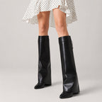 Women's Fold Over Knee High Boots