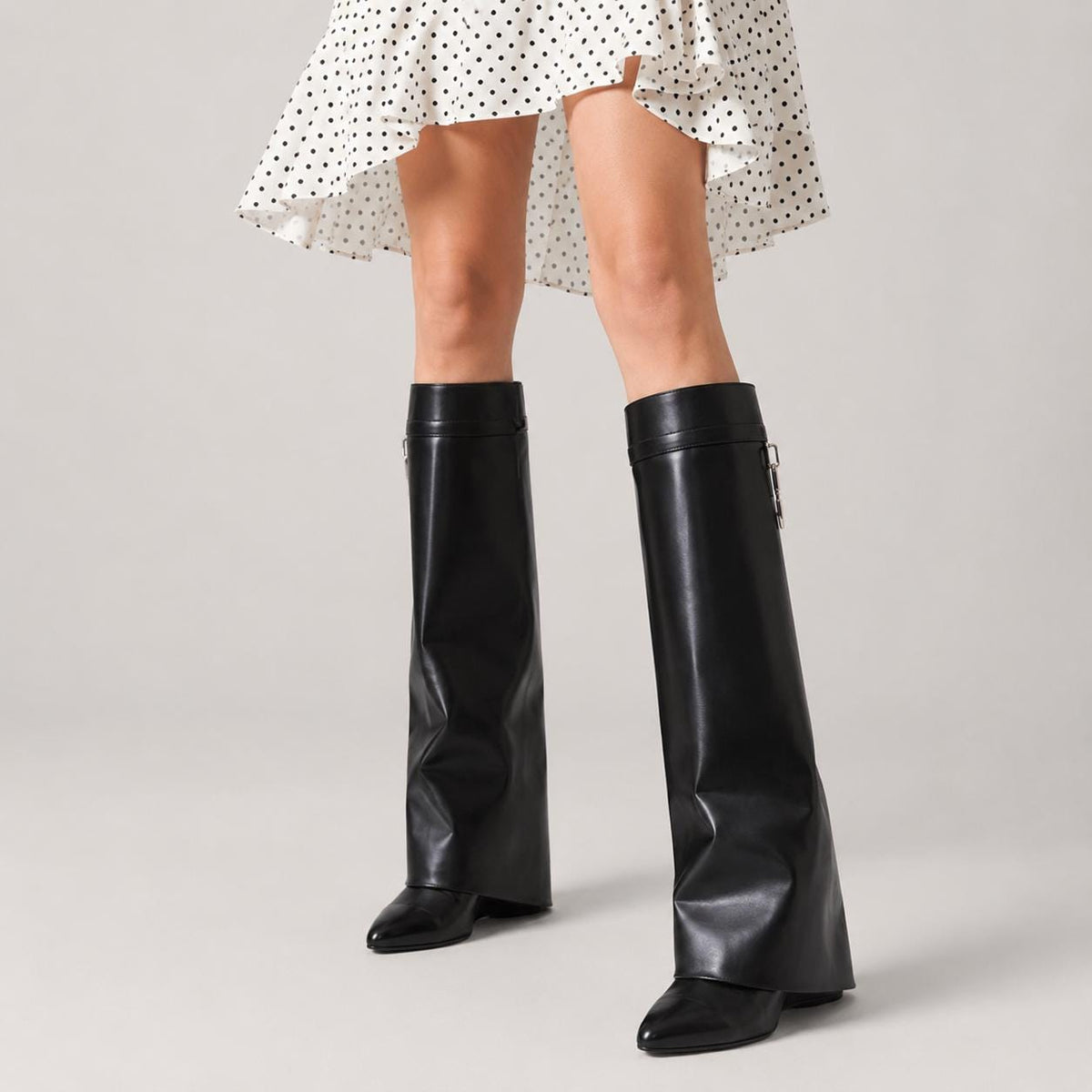 Women's Fold Over Knee High Boots