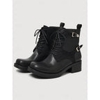 Women's Chunky Sole Combat Boots