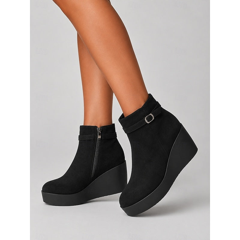 Women's Wedge Platform Ankle Boots